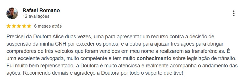 Avaliação de cliente 5