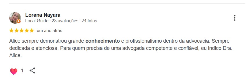 Avaliação de cliente 6